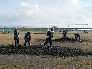 2012年12月9日（日）　富士川河川敷グランド整備