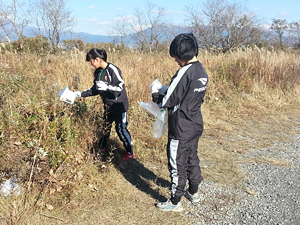 2013年12月14日（日土）　富士川河川敷グランド清掃